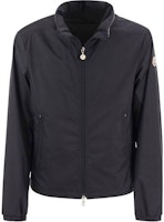 Moncler SS23 Farlak Navy Blue Hooded Zip-Up Jacket. I10911A0016154A81778 Moncler SS23 Farlak Navy Blue Hooded Zip-Up Jacket. I10911A0016154A81778
