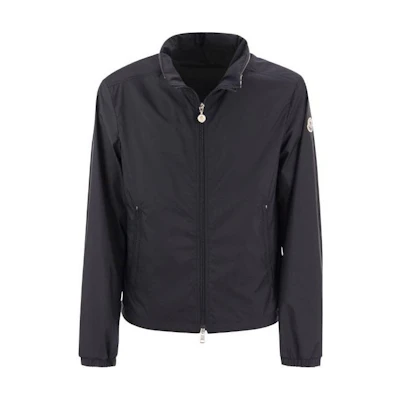 Moncler SS23 Farlak Navy Blue Hooded Zip-Up Jacket. I10911A0016154A81778