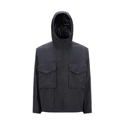 Moncler SS23 Full-Zip Solid Color Hooded Jacket Black () I10911A00146596JW999