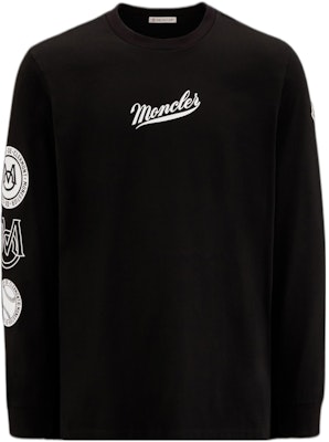 Moncler SS23 Graphic Print Crewneck Long Sleeve T-Shirt Black I10918D000018390T999 Buy Moncler SS23 Graphic Print Crewneck Long Sleeve T-Shirt Black I10918D000018390T999