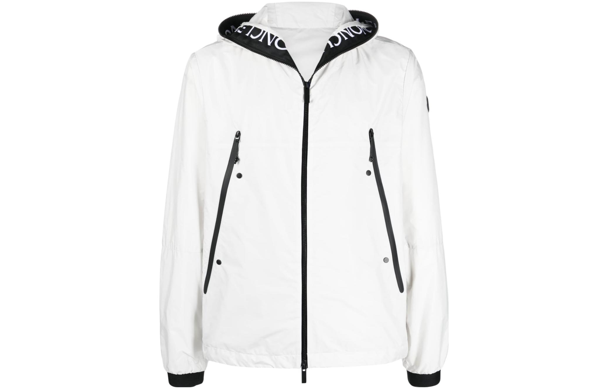 Moncler SS23 Grey Hooded Long-Sleeve Jacket I10911A001756835221D