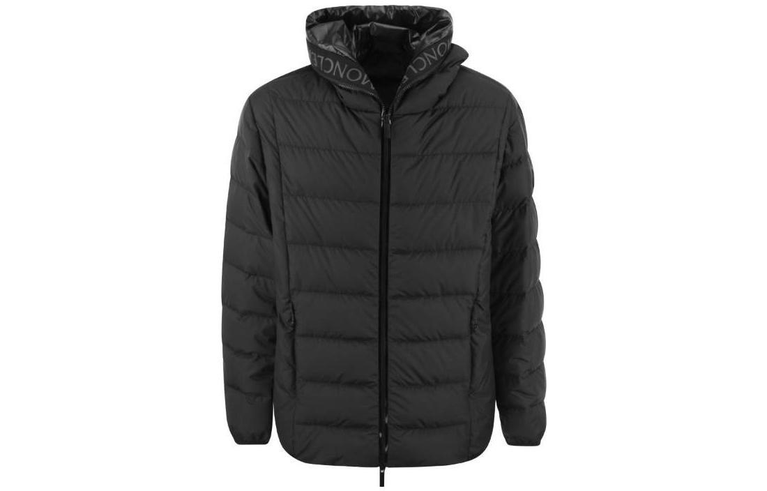 Moncler SS23 Hadar Full-Zip Hoodie Black Puffer Jacket Black I10911A00026596IU999