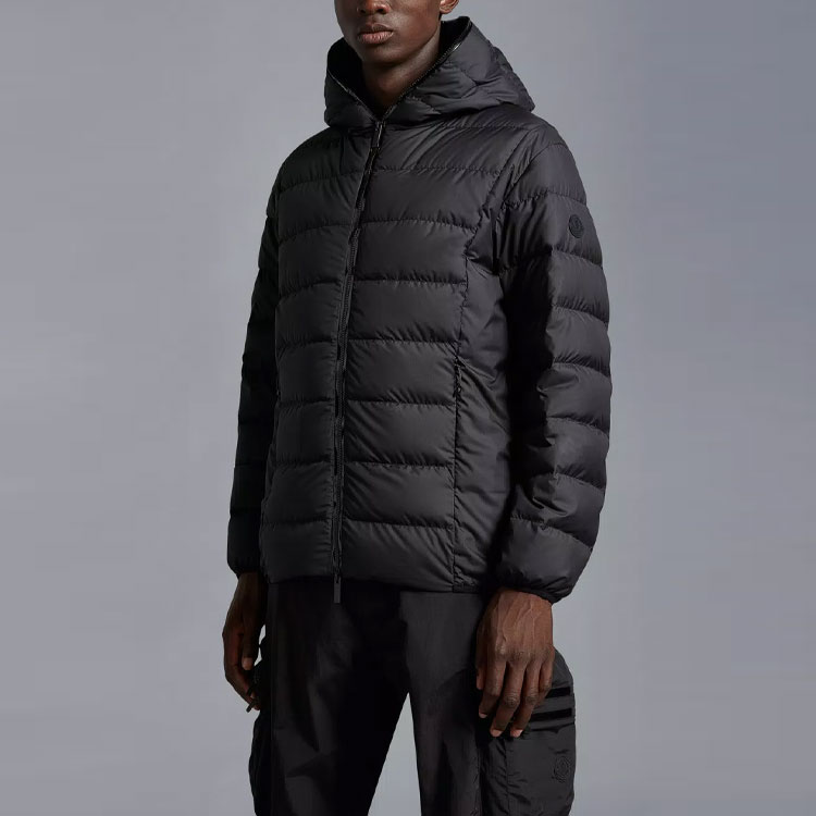 Moncler SS23 Hadar Full-Zip Hoodie Black Puffer Jacket Black I10911A00026596IU999 圖 4