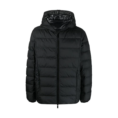 Moncler SS23 Hadar Unisex Full-Zip Hooded Down Jacket Black. 1A00026596IU999