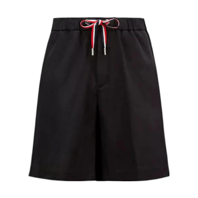 Moncler SS23 High-Waisted Casual Black Drawstring Shorts I10912B0000357448999