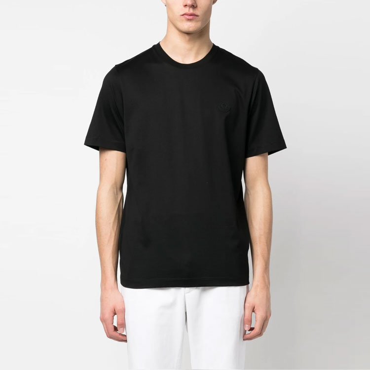Moncler SS23 Logo Patch Crew Neck Short Sleeve T-Shirt Black I10918C000558390Y999 圖 3