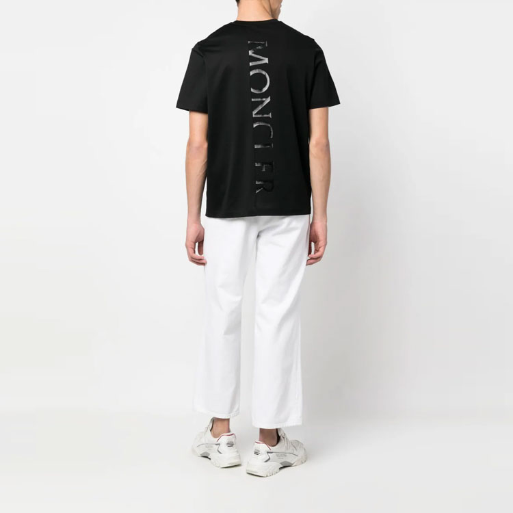 Moncler SS23 Logo Patch Crew Neck Short Sleeve T-Shirt Black I10918C000558390Y999 圖 4