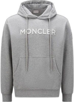 Moncler SS23 Logo Print Drawstring Hoodie Grey. I10918G00024899WI984 Buy Moncler SS23 Logo Print Drawstring Hoodie Grey. I10918G00024899WI984