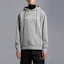 Lookbook Moncler SS23 Logo Print Drawstring Hoodie Grey. I10918G00024899WI984