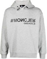 Moncler SS23 Logo Print Hoodie Gray Pullover I10978G000118098U91G Moncler SS23 Logo Print Hoodie Gray Pullover I10978G000118098U91G