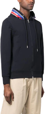 Moncler SS23 Logo Stripe Zip Hoodie Jacket Men’s Prussian Blue. I10918G00054899YE Purchase Moncler SS23 Logo Stripe Zip Hoodie Jacket Men’s Prussian Blue. I10918G00054899YE