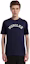 Purchase Moncler SS23 Navy Blue Embroidered Logo Crewneck T-Shirt Fit. I20918C0006489AA2778
