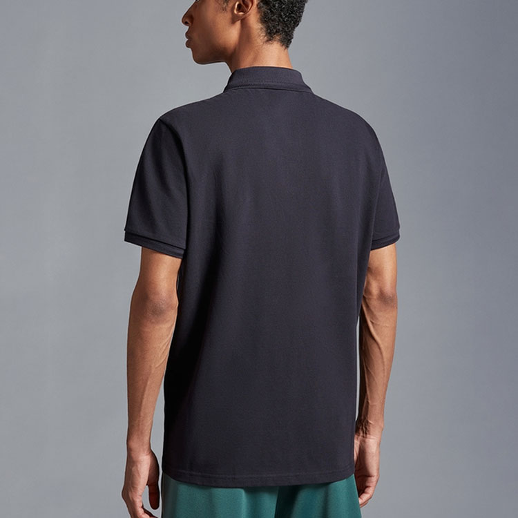 Moncler SS23 Navy Blue Logo Short Sleeve Polo Shirt I20918A000128455677X 圖 4