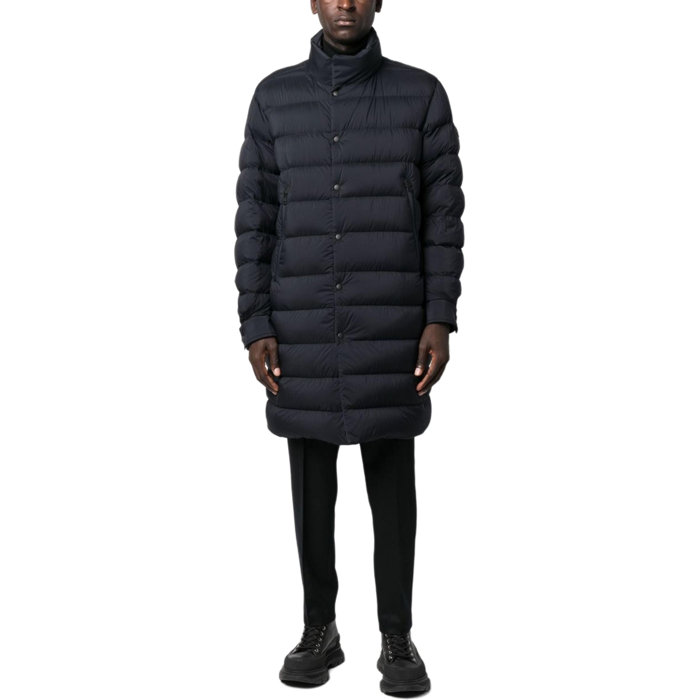 Moncler SS23 Navy Blue Unisex Hooded Mid-Length Down Jacket. H20911C0002268352742 圖 2