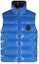Order Moncler SS23 Parke Biru Vest Uniseks - Warna Solid dengan Logo Patch. 1A00046M2648P69