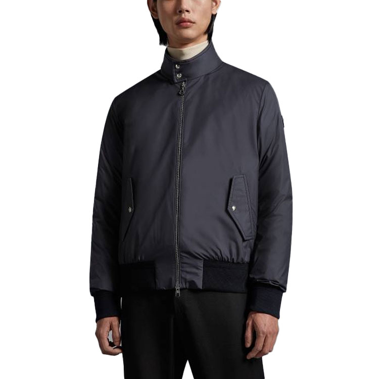 Shop Moncler SS23 Jaket Zip-Up Berkolar Navy Blue. I10911A00048549SK779