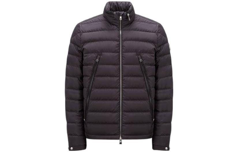 Moncler SS23 Quilted Logo Patch Puffer Jacket with Stand Collar I10911A0001554A81999
