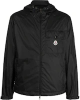 Moncler SS23 Samakar Solid Logo Patch Hooded Jacket Black 1A00152595F3SAMAKAR999 Moncler SS23 Samakar Solid Logo Patch Hooded Jacket Black 1A00152595F3SAMAKAR999