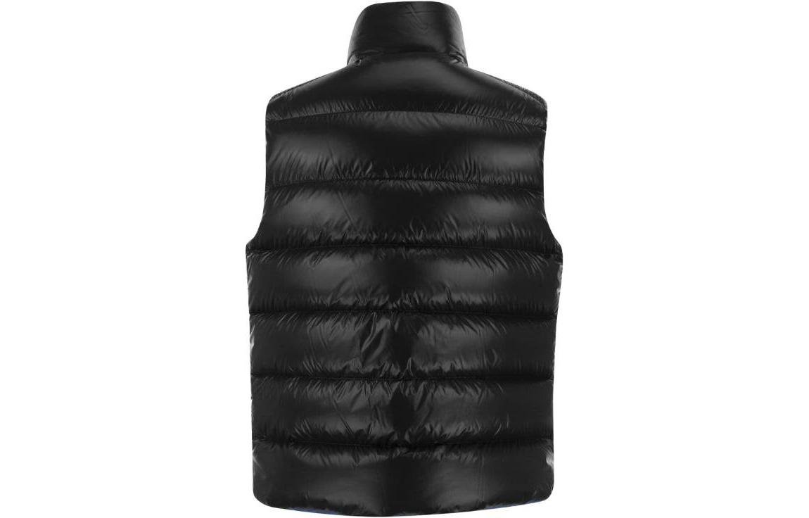 Lookbook Moncler SS23 Ski Season Parke Black Down Vest Unisex Short High-Neck Jacket. I10911A00046M2648P97