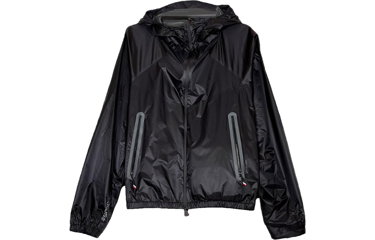 Order Moncler SS23 Solid Color Hooded Jacket  Black 1A000105955N999