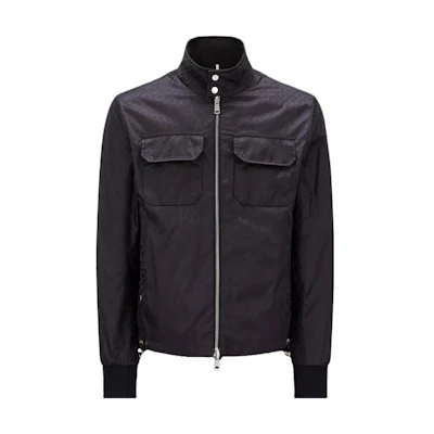 Moncler SS23 Solid Color Stand Collar Jacket Black I10911A00128M2960999