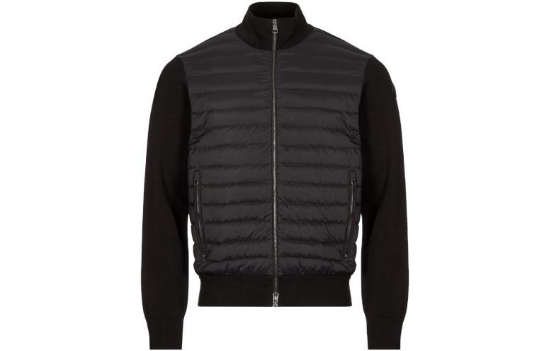 Moncler SS23 Solid Color Zip-Up Down Jacket Black  Long Sleeve 9B00008-V9100-999 圖 2