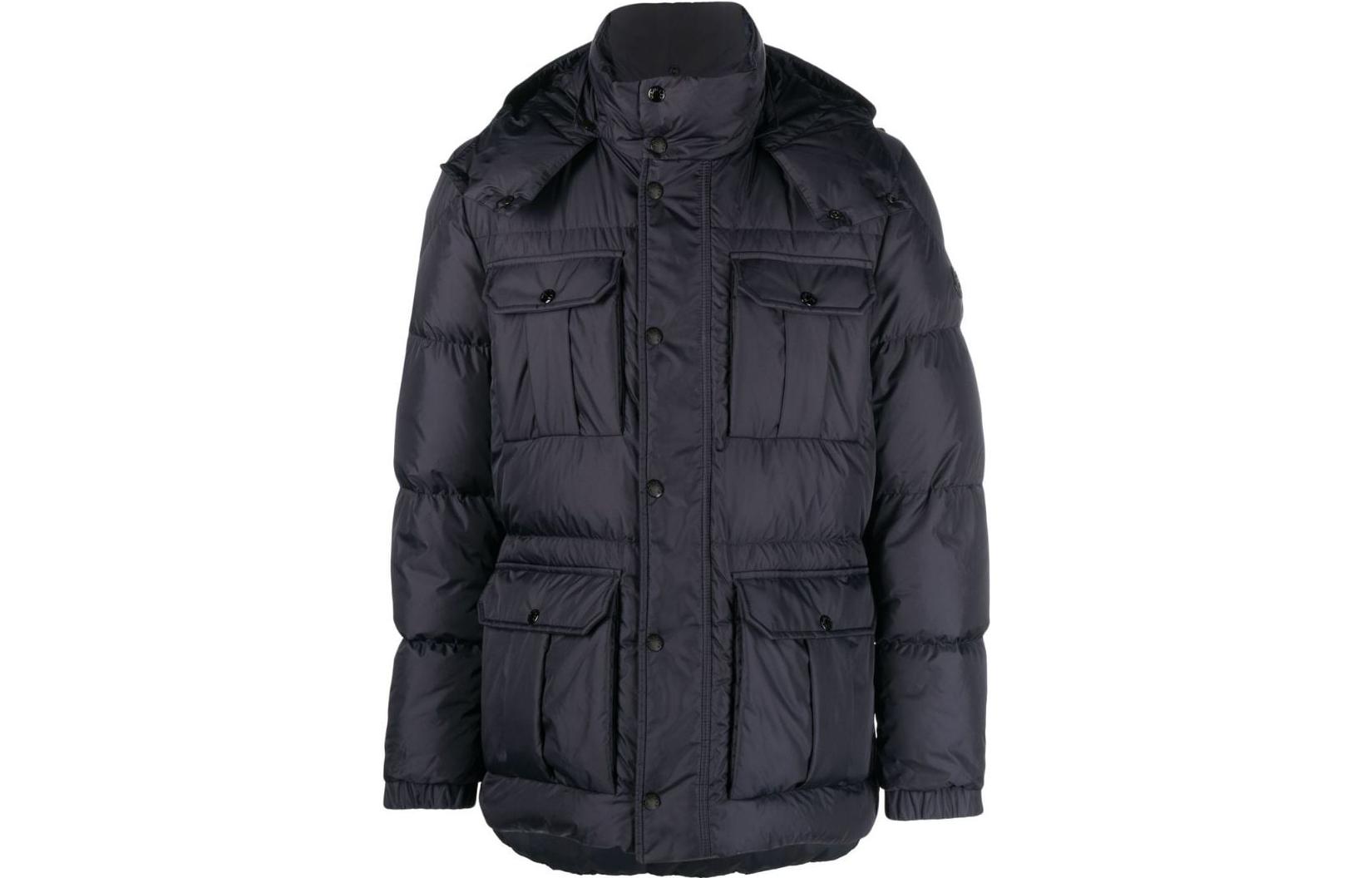 Moncler SS23 Solid Down Jacket with Removable Hood H20911A0026068352742