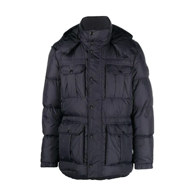 Moncler SS23 Solid Down Jacket with Removable Hood H20911A0026068352742