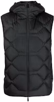 Order Moncler SS23 黑色羽絨連帽背心 墨麟款式 I10911A00031596IU999