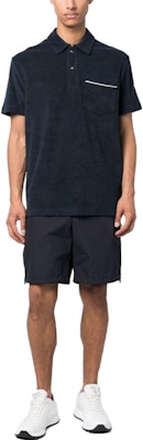 Moncler SS23 Pantalones Cortos Rectos Azul Marino con Cordón Ajustable. I10912B0001254A91 Lookbook Moncler SS23 Pantalones Cortos Rectos Azul Marino con Cordón Ajustable. I10912B0001254A91