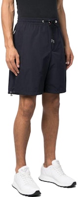 Moncler SS23 Pantalones Cortos Rectos Azul Marino con Cordón Ajustable. I10912B0001254A91 Purchase Moncler SS23 Pantalones Cortos Rectos Azul Marino con Cordón Ajustable. I10912B0001254A91