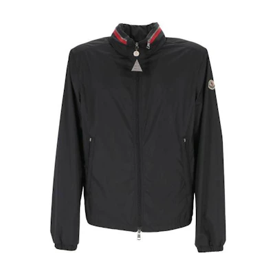 Moncler SS23 Solid Zip-Up Jacket Navy Blue 1A0016154A81778