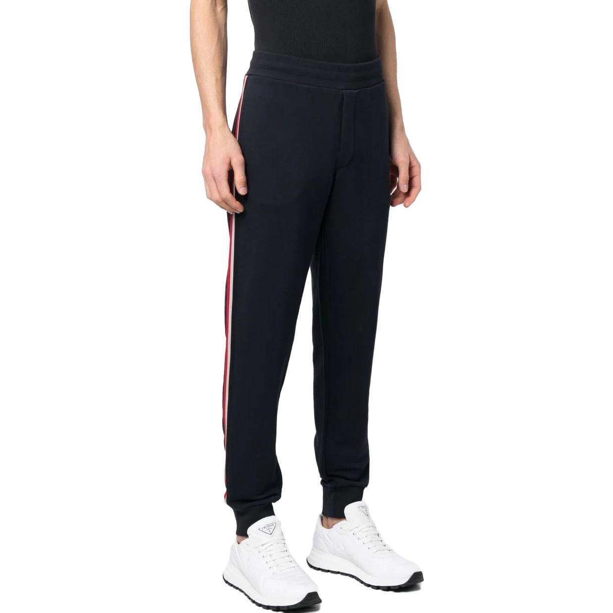 Purchase Moncler SS23 Striped Logo Patch Casual Sweatpants  - Blue. I10918H00030V8162778