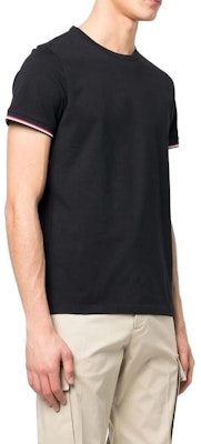 Moncler SS23 Camiseta Hombre Azul Marino Rayas Estampadas Manga Corta Crewneck I10918C7160087296778 Purchase Moncler SS23 Camiseta Hombre Azul Marino Rayas Estampadas Manga Corta Crewneck I10918C7160087296778