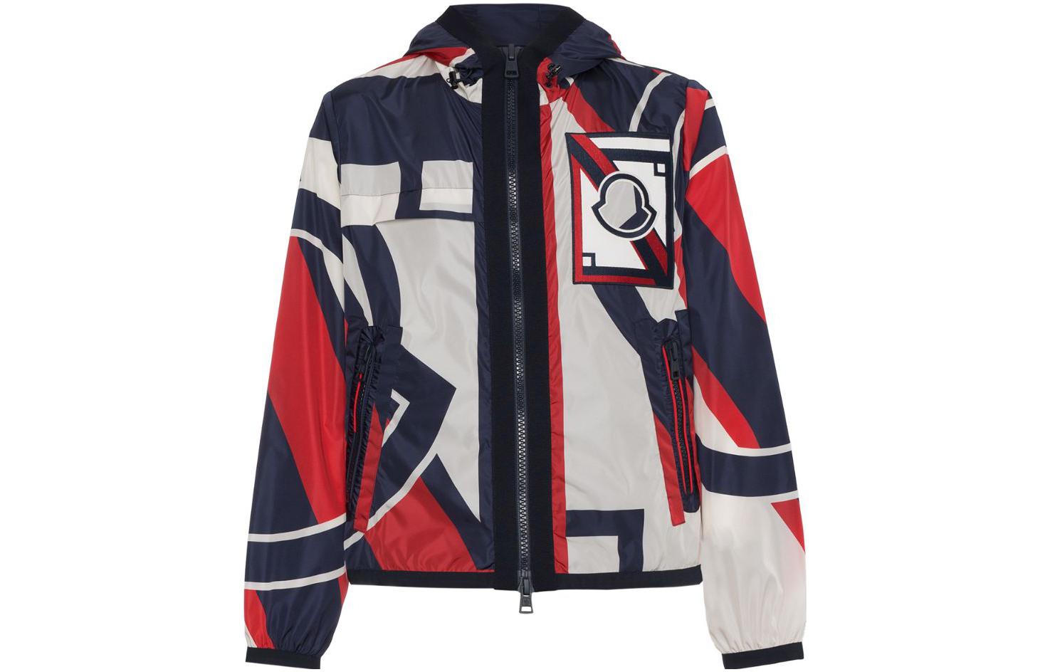 Moncler SS23 Tri-Color Hooded Jacket 4060805539CP455