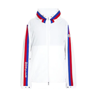 Moncler SS23 White Long-Sleeve Jacket with Side Zipper 1A0017354A91034
