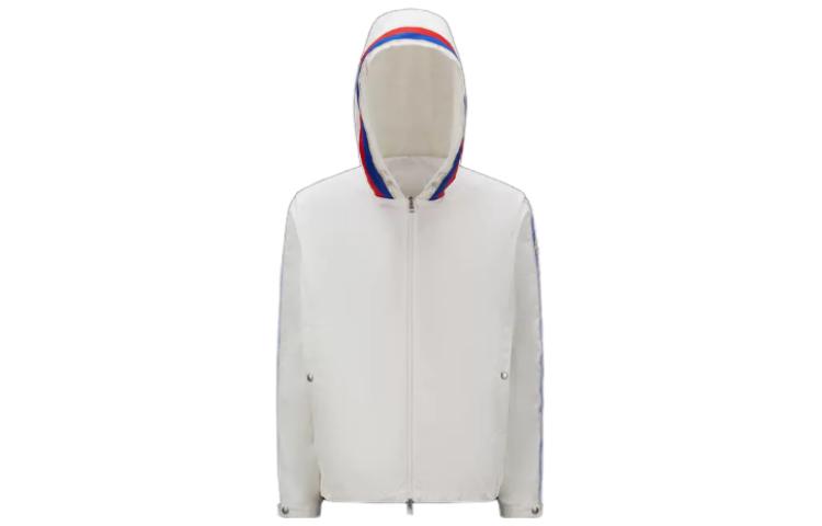 Moncler SS23 Windbreaker Hooded Jacket White () I10911A0017354A91034