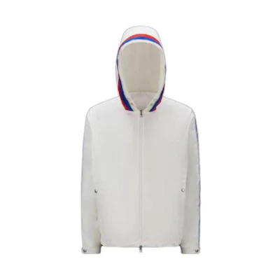 Moncler SS23 Windbreaker Hooded Jacket White () I10911A0017354A91034
