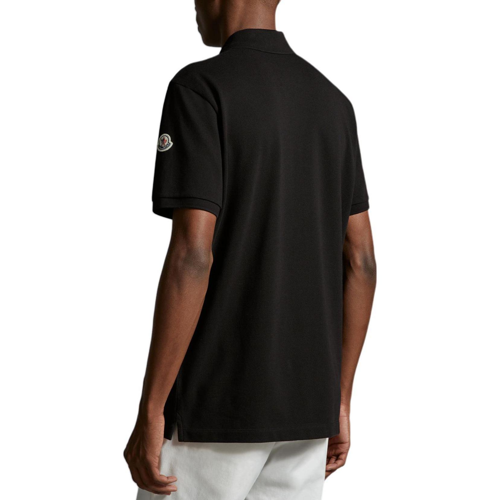 Shop 盟可睐 SS24 黑色休闲字母短袖POLO衫. J10918A0000289A16999