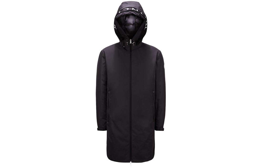 Moncler SS24  Black Hooded Long Sleeve Down Jacket with Letter Print J10911C0000254A91999 圖 2