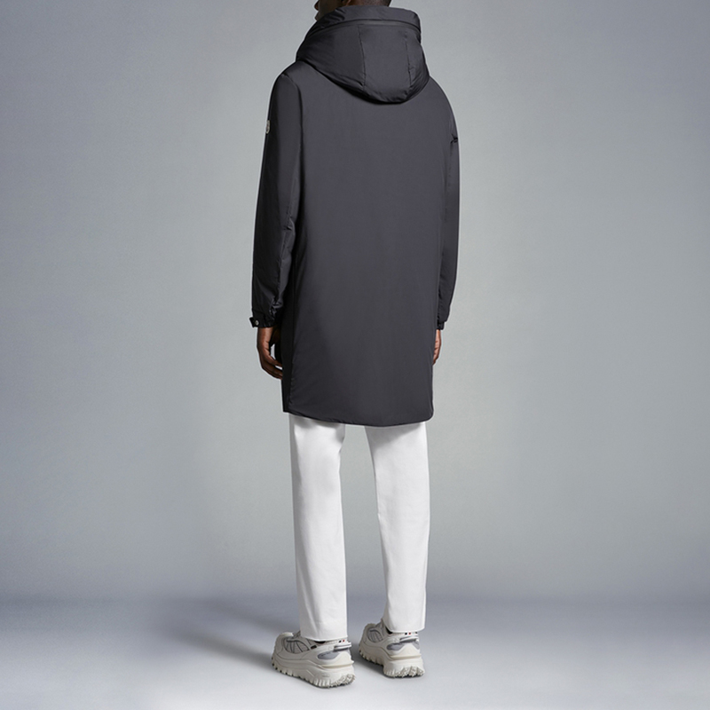 Moncler SS24  Black Hooded Long Sleeve Down Jacket with Letter Print J10911C0000254A91999 圖 5