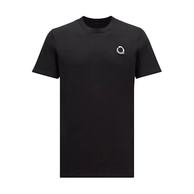 Moncler SS24 Black Logo Print Crewneck T-Shirt. J10918C0005483927999