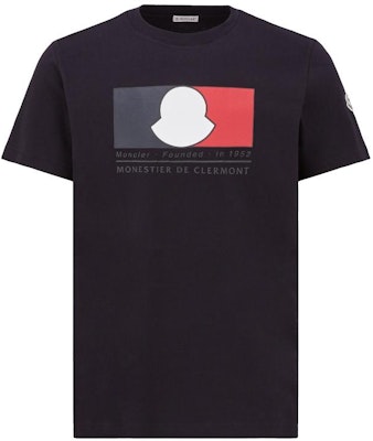 Moncler SS24 黑色T恤 三色標誌設計 J10918C000198390T778 Buy Moncler SS24 黑色T恤 三色標誌設計 J10918C000198390T778