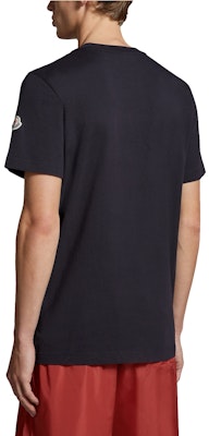 Moncler SS24 黑色T恤 三色標誌設計 J10918C000198390T778 Purchase Moncler SS24 黑色T恤 三色標誌設計 J10918C000198390T778