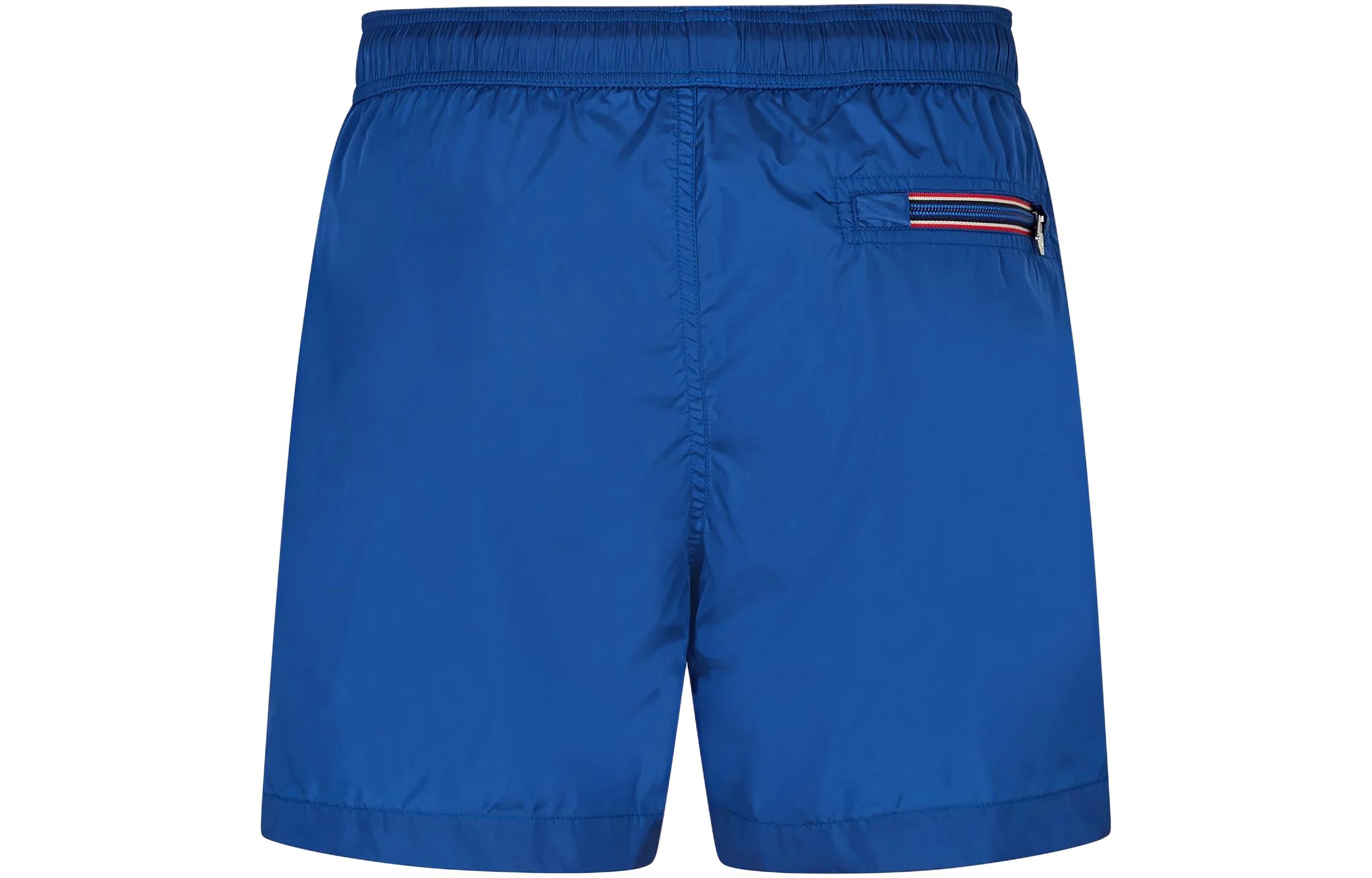 Lookbook モンクレール SS24 ブルーロゴ ドローストリング ジップポケット スイムショーツ I20912C000055332674K