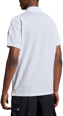 Moncler SS24 針織領標誌短袖POLO衫 光學白 J10918A0000289A16002 Shop Moncler SS24 針織領標誌短袖POLO衫 光學白 J10918A0000289A16002