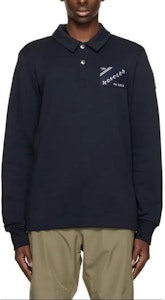 Moncler SS24 深藍色字母印花長袖POLO衫 I20918G00078809KR778 Lookbook Moncler SS24 深藍色字母印花長袖POLO衫 I20918G00078809KR778