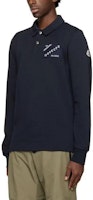 Moncler SS24 深藍色字母印花長袖POLO衫 I20918G00078809KR778 Details for Moncler SS24 深藍色字母印花長袖POLO衫 I20918G00078809KR778