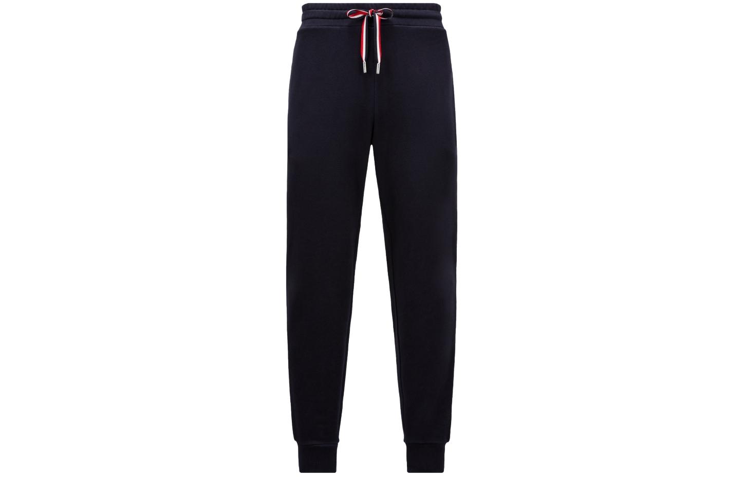 Order Moncler SS24  Navy Loose-Fit Drawstring Casual Pants with Side Pockets. J10918H00003899WC778