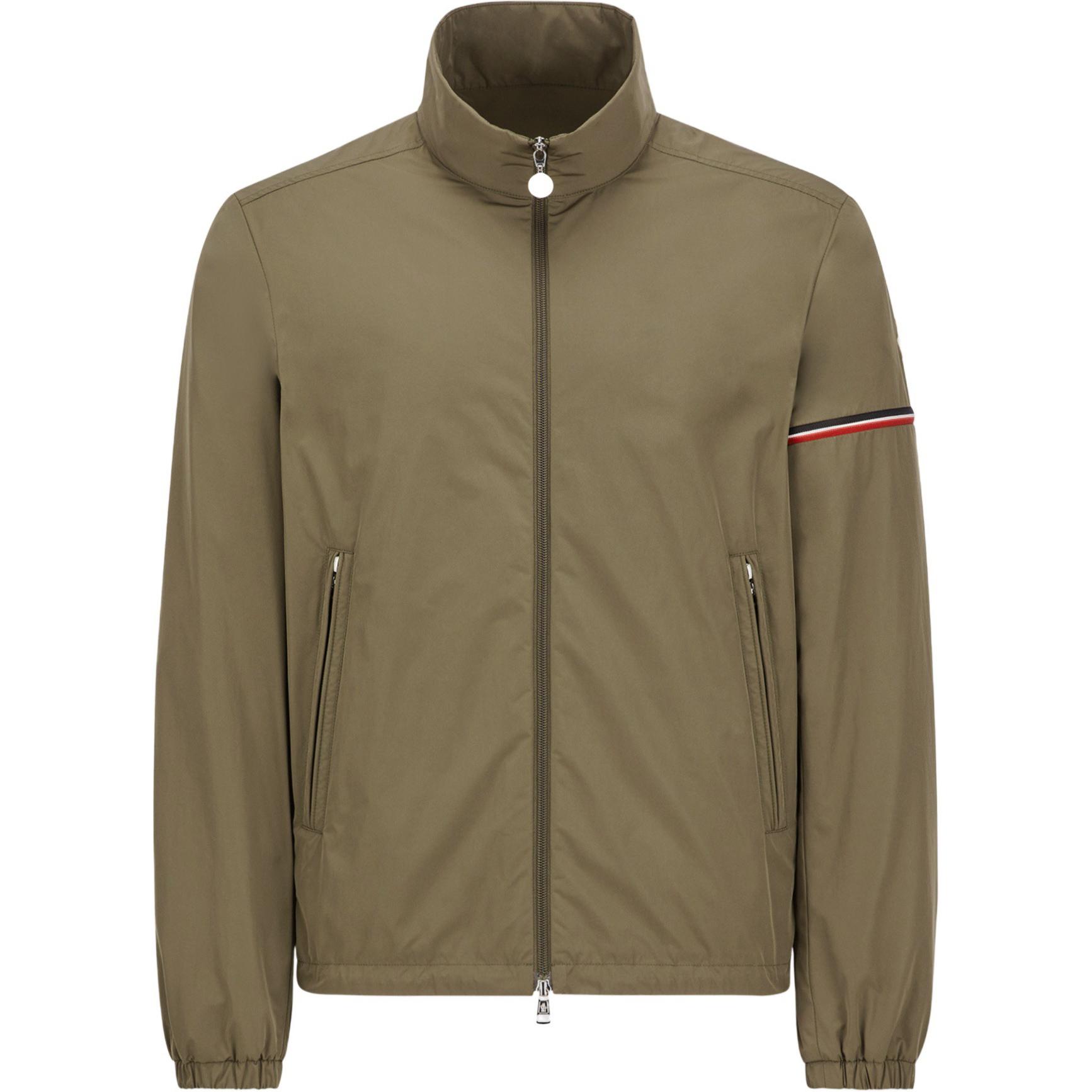 Moncler SS24  Ruinette Logo Badge Zip-Up Jacket Military Green J10911A0011854A91823